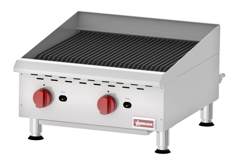 Countertop Radiant Gas Char-Broiler with 2 Burners 1 Countertop Radiant Gas Char-Broiler with 2 Burners